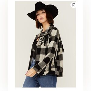 STS Ranchwear Oakley Black and White Buffalo Plaid Jacket XL